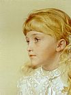 Anthony Frederick Sandys Canvas Paintings - Portrait of May Gillilan